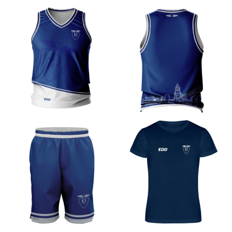 Pack - 1ª  Equipación Baloncesto Camiseta + Bermuda + Camiseta Técnica